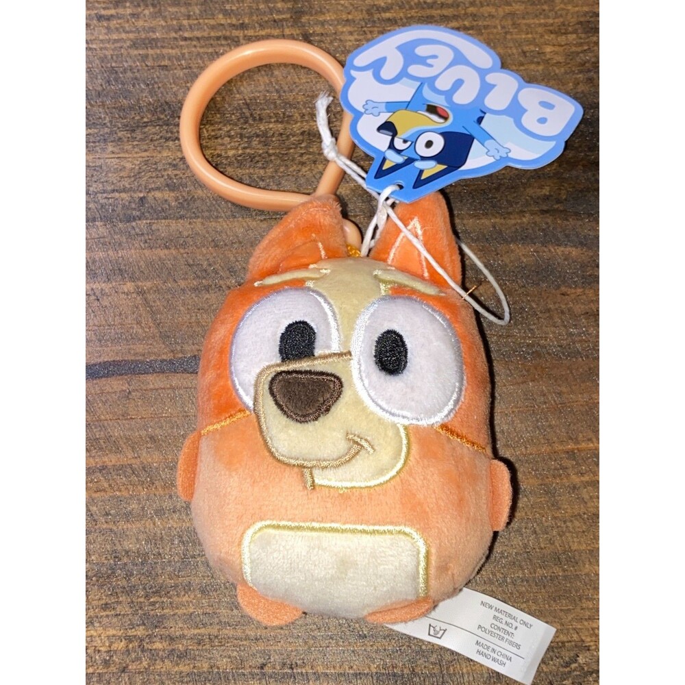 Bluey & Friends Bingo Mini Plush 4.5" Clip Keychain Backpack Diaper Bag New!